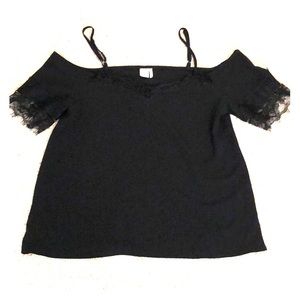 Paper Crane Black Top